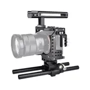 Camera Cage Stabilizer For Video - Black for Sony A7