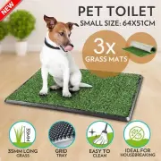 Indoor Dog Potty Toilet Grass Tray Pads Puppy Pet Training Loo/Pee Mat Jumbo Mat
