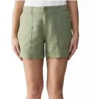 NWT Social Standard By Sanctuary Green Tea Fortune Tencel Shorts Size Large