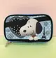 【震撼精品百貨】史奴比Peanuts Snoopy SNOOPY化妝包/筆袋-藍愛心(雙層)#12142 震撼日式精品百貨