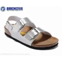 在飛比找蝦皮購物優惠-Birkenstock Milano 經典銀色眼鏡蛇涼鞋 3