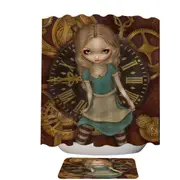 Beautiful Alice in Clockwork Shower Curtain