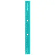ColourHide Bindermate 30cm Ruler Teal