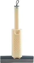 GHOST MONKEY Self Squeezing Mini Mop, Portable, Hand Held, Easy to Handle, Dry and Wet Desktop Cleaning for Windows Tiles Floor Car (Beige)