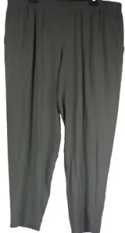 NWT Eileen Fisher SYSTEM SILK GEORGETTE SLOUCHY PANT in Bark SZ XL #P1853