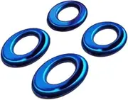 Car Interior Door Pin Lift Lock Cover Trim,Fit For, Mercedes Benz,A B CLA GLA Class Auto Accessories Decoration Bolt Circle Stickers Interior Trim for Door Handles Window Panels ﻿(Blue)