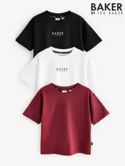 Baker by Ted Baker 100% Cotton T-Shirts 3 Pack (AB5471) | $69 - $78