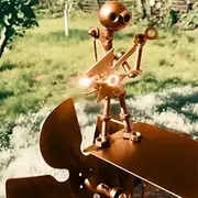 Handmade Guitar Windmill Metal, Rock Band Drummer Windmill Garden Decoration, Percussionist Music Figurines and Statues,Guitarist Wind-Powered Sculpture & Wind Spinners for Yard Lawn Patio