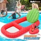 66"L Inflatable Swimming Pool Float Strawberry Shape Party Lounge PVC Rafts Bed