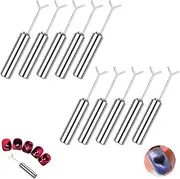 Heart Magnet for Cat Eye Gel Polish, Heart Magnet For Nails, 5-Pack Magnetic Nail Art Kits with Y-Shaped Guide, Create Stunning Heart & Line Designs for DIY Home and Salon Manicures (10 Pcs)