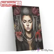 Paint By Numbers Kit Woman Abstract Wall Oil Decor Brush Painting Beginner Adult