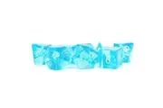 MDG Engraved Zircon Glass Birthstone Dice - December Topaz