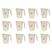 12x 2pc Wildtrak Wheat Straw Cup Assorted Outdoor Camping/Hiking 7x10.5cm
