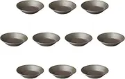 Set of 10 Noir Reverse 7.0 Deep Plates [8.5 x 1.9 inches (21.5 x 4.8 cm) | Setomonohonpo