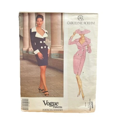 Vogue Patterns Carolyne Roehm Dress Sewing Pattern 2644