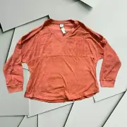 VICTORIA'S SECRET PINK TERRY VARSITY BEACH OVERSIZE TOP SHIRT XXL NEW W/TAGS