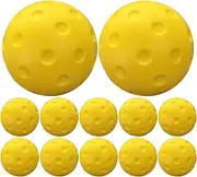 Tewzafiya Cucumber Balls, Cucumber Ball Set - 12 x Quiet Cucumber Balls - Outdoor High Visibility Jumping Accessories for Tournament Game Beginners