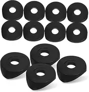 PAMINGONO 100 Pcs Plastic Tube Clamp for Wheelchair Footrest Covers Easy Installation Duckbill Design Replacement Accessories for Outdoor Use Outer Inner Durable Black Plugs