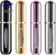 Portable Mini Refillable Perfume Atomizer Bottle Spray, Scent Pump Case for Trav