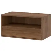 EKET media shelf, brown/walnut effect, 70x35x35 cm