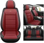 DELPOS Replacement for Car Seat Covers Universal Full Set Accessories for Mercedes-Benz Clase B B180 W247 B180d W247 B180 W247 Deporte B200 W247 B200d B200d B250e Car Accessories, Black -red
