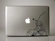 Isaac Newton - Black - Decal for 13" Macbook