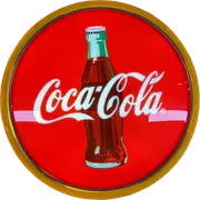 Coca Cola Coke Bottle LED Bar Lighting Wall Sign Light Button Yellow