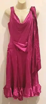 RRP$180 Zac Posen size 10 Pink Silk Dress BNWT VGC