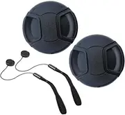 HUIPUXIANG 58mm Lens Cap Cover for Fuji Fujifilm Fujinon XF 18-55mm f/2.8-4 R OIS Lens, [2 Pack]