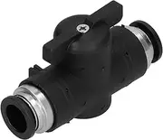 Air Pipe Joint Valve, Manual Control Valve Connector, Pneumatic Air Line Connector Self Locking Pneumatic Quick Push Fittings Connector