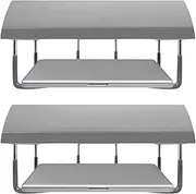 TidyFriend Rubberized Under Desk Laptop Mount - 6 Racks in 2 Sets, Laptop Under Desk Mount, Organizer Rack with Screws