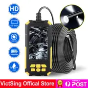 4.5" Industrial Endoscope Camera 1080P Triple Lens Pipe Car Inspection Borescope