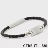 在飛比找momo購物網優惠-【Cerruti 1881】經典編織不銹鋼吊牌手環(CB61