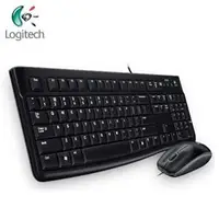 在飛比找樂天市場購物網優惠-羅技 Logitech MK120 有線鍵盤滑鼠組 (黑)-