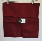 Pottery Barn Accents Pillow Cover 18x18" red 100% Linen NEW