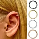 Septum Ring Tragus Earrings Ear Cartilage Nose Piercing Ring Zircon Nose Ring ⊱