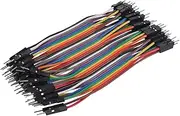 Suesacy 40 x 10 cm breadboard Plug Male to Male Jumper Wires Cables