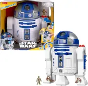 Imaginext Star Wars Toy R2-D2 (17.5 in Tall) with Lights Sounds & C-3P0 Metal Ch