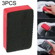 3pcs Car Magic Clay Bar Wax Polish Pad Cleaning Eraser Sponge Block Wash Cleaner