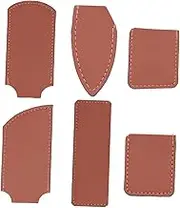 6 Pieces PU Leather Knife Sheaths Sleeves Storage Organizers Fashion DIY Leather Tool Sheaths Protective Covers for Craftsmen