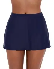 [Miraclesuit Swim] Separates Skirted Shaping Bikini Bottoms in Midnight