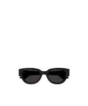 Bottega Veneta Eyewear Tri-Fold Square Sunglasses 52 Black
