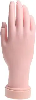 Ipetboom Nail Art Practice Hand Right Hand Bendable Fingers Nail Tips Insertable Manicure Tool
