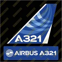 在飛比找iOPEN Mall優惠-AIRBUS 空中巴士 A321 Logo 出廠塗裝 垂直尾