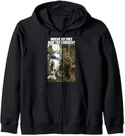 [STAR WARS] R2-D2 & Ewok Where Do They Hide The Cookies Zip Hoodie