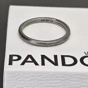 New Pandora ME Ruthenium Plated Stackable Ring Size 56 Medium 149591 Free Post