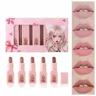 Lipstick Shiny Five Lipstick Sets Cosmetics Velvet Not Easy To Aloe Lipstick