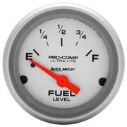 Autometer Ultra Lite Fuel Level Gauge Electric - 0 - 30 Ohm, 2 1/16 Inch, Short Sweep, AU4317