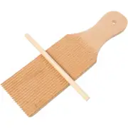 Wood Pasta Tools Gnocchi Roller Board Set Spaghetti Rolling Pin Paddle