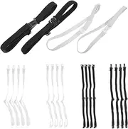 [LIFKOME] 20Pcs Adjustable Bow Tie Extension Straps Elastic Bow Tie Bands for All Styles Suitable for Various Occasions Includes and Clips